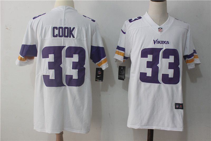 Men Minnesota Vikings 33 Cook White Nike Vapor Untouchable Limited NFL Jerseys